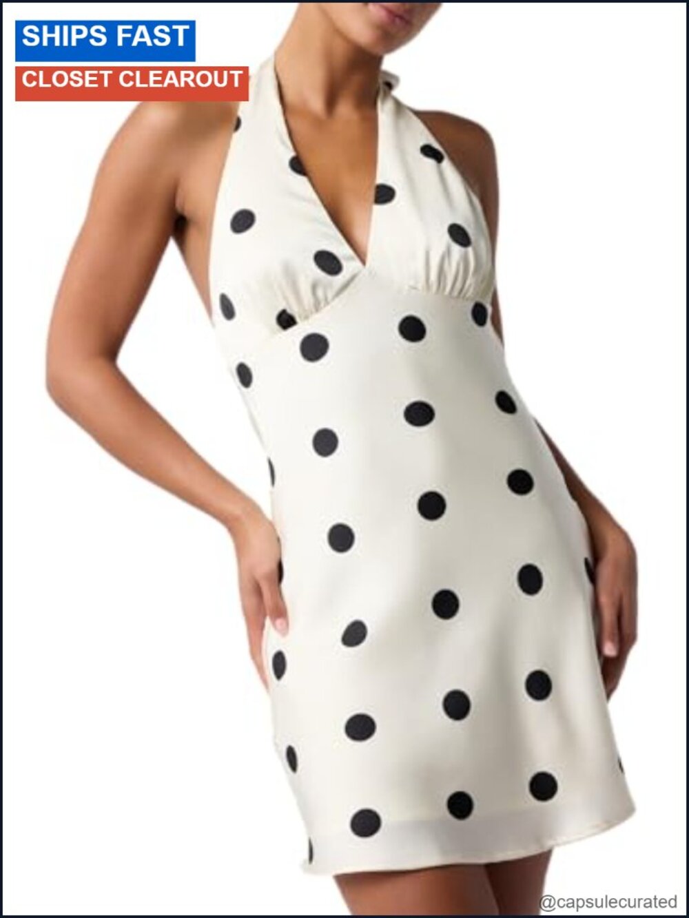 Satin Halter Mini Dress Cocktail Party